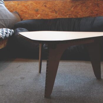 Intra απο ξύλο plywood 3mm-4mm πάχος - Τραπεζάκι τσαγιού από χαρτόνι Δίασταση 30x30 cm Intraeaxys-yone00xo - Image 1