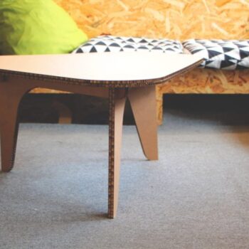 Intra απο ξύλο plywood 3mm-4mm πάχος - Τραπεζάκι τσαγιού από χαρτόνι Δίασταση 30x30 cm Intraeaxys-yone00xo - Image 4