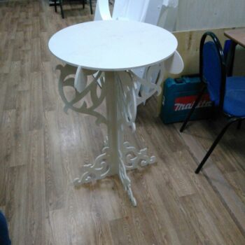 Intra απο ξύλο plywood 3mm-4mm πάχος - Διακοσμητικό Τραπέζι Δίασταση 30x30 cm Intraeaxys-67wl2581 - Image 1