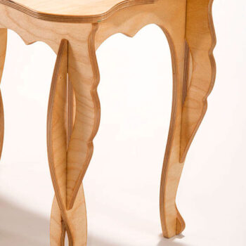 Intra απο ξύλο plywood 3mm-4mm πάχος - Επίπεδη συσκευασία Τραπεζάκι σαλονιού Δίασταση 30x30 cm Intraeaxys-lopqe5k7 - Image 4