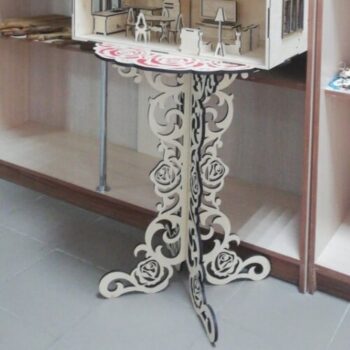 Intra απο ξύλο plywood 3mm-4mm πάχος - Διακοσμητικό Ξύλινο Στρογγυλό Τραπέζι Δίασταση 30x30 cm Intraeaxys-e1gkv5xo - Image 1