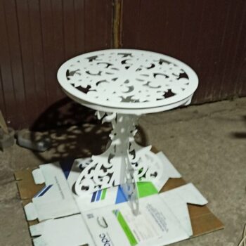 Intra απο ξύλο plywood 3mm-4mm πάχος - Διακοσμητικό Τραπέζι Δίασταση 30x30 cm Intraeaxys-51rrpgv1 - Image 3