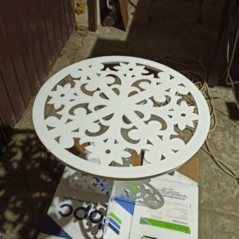 Intra απο ξύλο plywood 3mm-4mm πάχος - Διακοσμητικό Τραπέζι Δίασταση 30x30 cm Intraeaxys-51rrpgv1 - Image 4