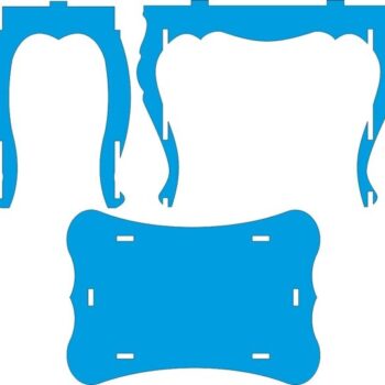 Intra απο ξύλο plywood 3mm-4mm πάχος - Επίπεδη συσκευασία Τραπεζάκι σαλονιού Δίασταση 30x30 cm Intraeaxys-91jd2251 - Image 3