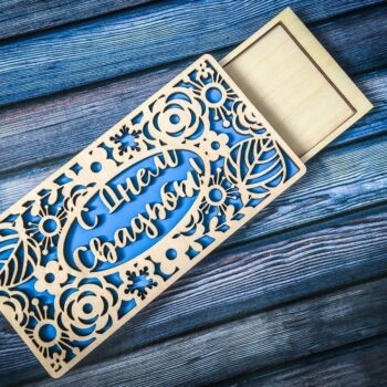 Intra απο ξύλο plywood 3mm-4mm πάχος - Κουτί δώρου για χρήματα Δίασταση 30x30 cm Intraeaxys-yon0z5y7 - Image 1