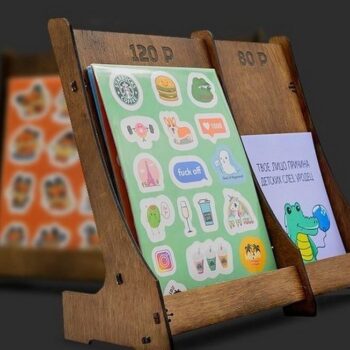 Intra απο ξύλο plywood 3mm-4mm πάχος - Βάση προβολής βιβλίων Δίασταση 30x30 cm Intraeaxys-joed0xn1 - Image 1