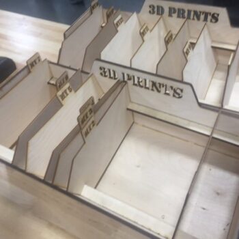 Intra απο ξύλο plywood 3mm-4mm πάχος - Κουτί 3D εκτύπωσης με διαχωριστικά Δίασταση 30x30 cm Intraeaxys-m1dd6vd1 - Image 4