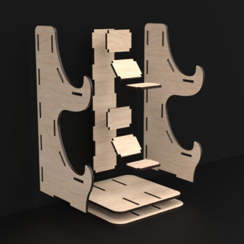 Intra απο ξύλο plywood 3mm-4mm πάχος - Θήκη χειριστηρίου παιχνιδιών Δίασταση 30x30 cm Intraeaxys-pok3nm97 - Image 3