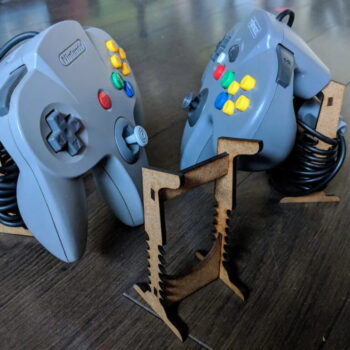 Intra απο ξύλο plywood 3mm-4mm πάχος - Βάση χειριστηρίου N64 Δίασταση 30x30 cm Intraeaxys-67wl60m1 - Image 1