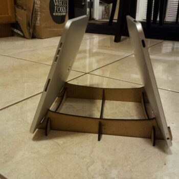 Intra απο ξύλο plywood 3mm-4mm πάχος - Διπλή βάση tablet Δίασταση 30x30 cm Intraeaxys-6o3ym8j7 - Image 1