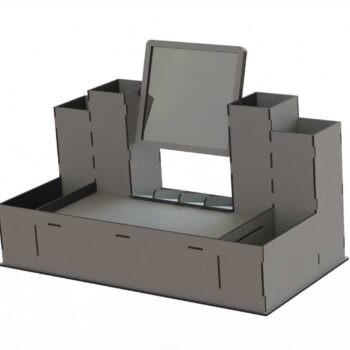 Intra απο ξύλο plywood 3mm-4mm πάχος - Make Up Beauty Organizer με Mirror Cosmetic Organizer Δίασταση 30x30 cm Intraeaxys-m1d6ee37 - Image 1