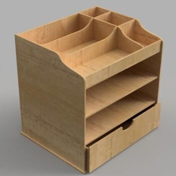 Intra απο ξύλο plywood 3mm-4mm πάχος - Πρότυπο οργάνωσης αποθήκευσης ξύλινων συρταριών Δίασταση 30x30 cm Intraeaxys-075yj33o - Image 1