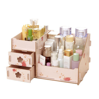 Intra απο ξύλο plywood 3mm-4mm πάχος - Makeup Organizer Box Συρτάρι Αποθήκευση καλλυντικών Δίασταση 30x30 cm Intraeaxys-078yjpno - Image 1