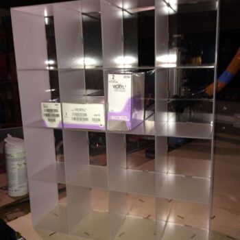 Intra απο ξύλο plywood 3mm-4mm πάχος - Ράφια αποθήκευσης ραμμάτων Δίασταση 30x30 cm Intraeaxys-qom654k1 - Image 1