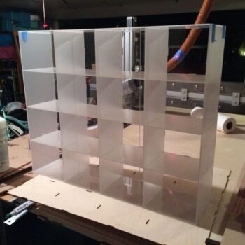 Intra απο ξύλο plywood 3mm-4mm πάχος - Ράφια αποθήκευσης ραμμάτων Δίασταση 30x30 cm Intraeaxys-qom654k1 - Image 3