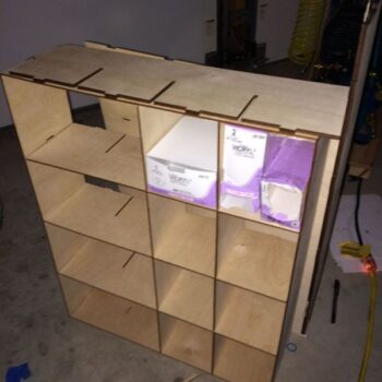 Intra απο ξύλο plywood 3mm-4mm πάχος - Ράφια αποθήκευσης ραμμάτων Δίασταση 30x30 cm Intraeaxys-qom654k1 - Image 4