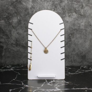 Intra απο ξύλο plywood 3mm-4mm πάχος - Ανεξάρτητη βάση κολιέ προβολής κοσμημάτων Δίασταση 30x30 cm Intraeaxys-joekrl8o - Image 3