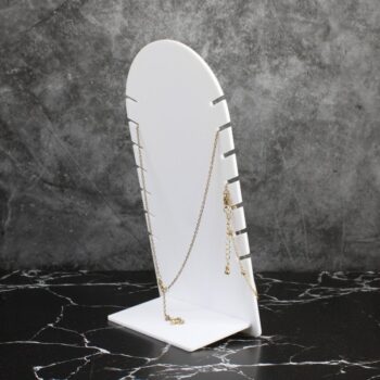 Intra απο ξύλο plywood 3mm-4mm πάχος - Ανεξάρτητη βάση κολιέ προβολής κοσμημάτων Δίασταση 30x30 cm Intraeaxys-joekrl8o - Image 4