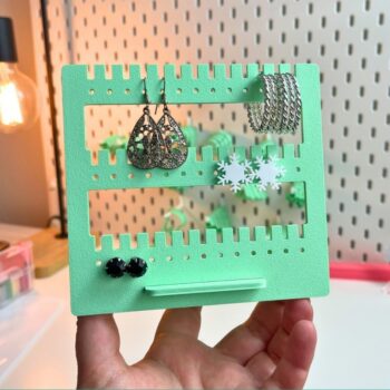 Intra απο ξύλο plywood 3mm-4mm πάχος - Στήριγμα για σκουλαρίκι Βάση οθόνης για σκουλαρίκι Δίασταση 3x3 cm Intraeaxys-0784en5o - Image 1