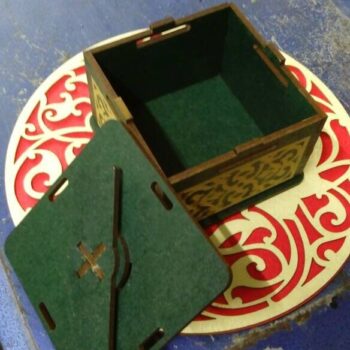 Intra απο ξύλο plywood 3mm-4mm πάχος - Κομψό δαχτυλίδι κουτί Δίασταση 30x30 cm Intraeaxys-51rrjgv1 - Image 4