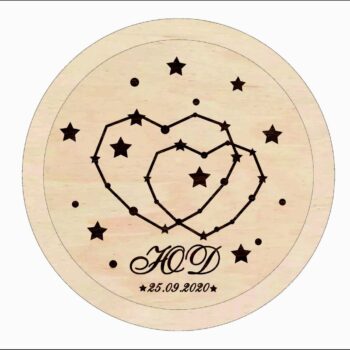 Intra απο ξύλο plywood 3mm-4mm πάχος - Εξατομικευμένη Βέρα Βέρας Εναλλακτικό μαξιλαριού για βέρα Δίασταση 30x30 cm Intraeaxys-lopq6e57 - Image 1