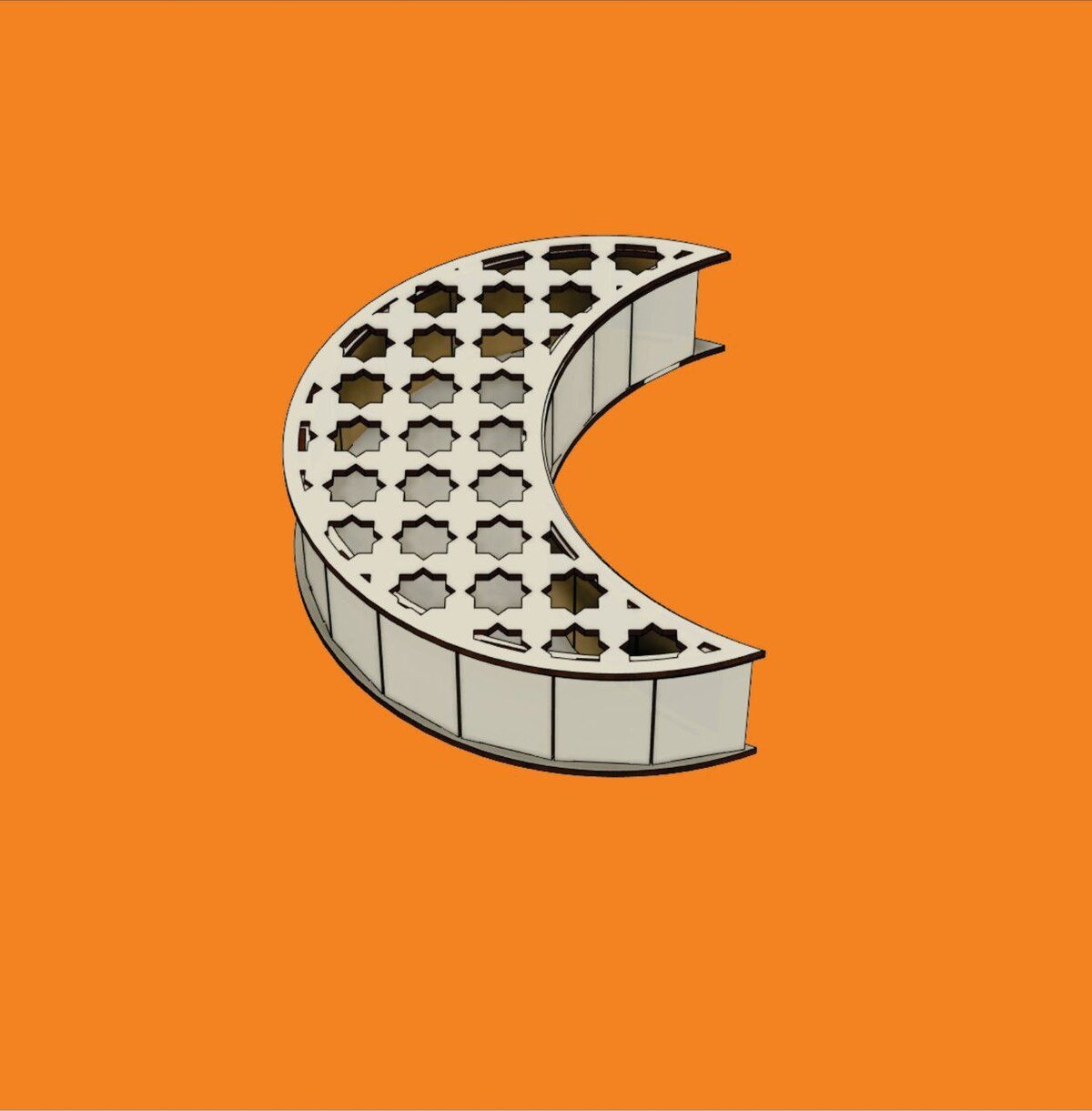 Intra απο ξύλο plywood 3mm-4mm πάχος - Διακόσμηση μισοφέγγαρου του Ραμαζανιού Δίασταση 30x30 cm Intraeaxys-joed2e61