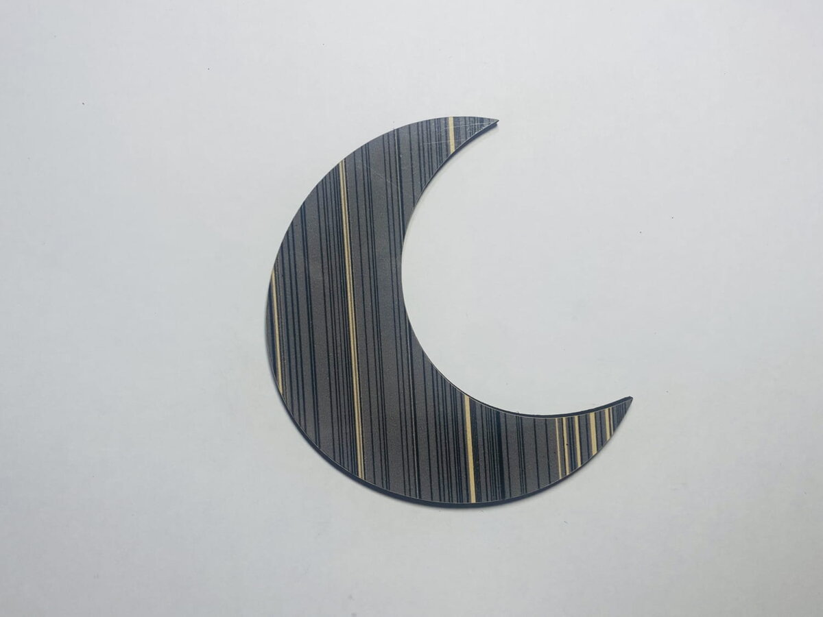 Intra απο ξύλο plywood 3mm-4mm πάχος - Wood Moon Cutout Ημιτελές Wood Crescent Moon σχήμα Δίασταση 30x30 cm Intraeaxys-m1d6kll7