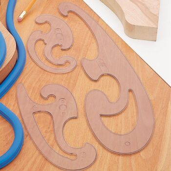 Intra απο ξύλο plywood 3mm-4mm πάχος - Γαλλικό πρότυπο καμπύλης Δίασταση 30x30 cm Intraeaxys-pok3r4j7 - Image 1