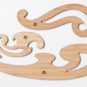 Intra απο ξύλο plywood 3mm-4mm πάχος - Γαλλικό πρότυπο καμπύλης Δίασταση 30x30 cm Intraeaxys-pok3r4j7 - Image 4