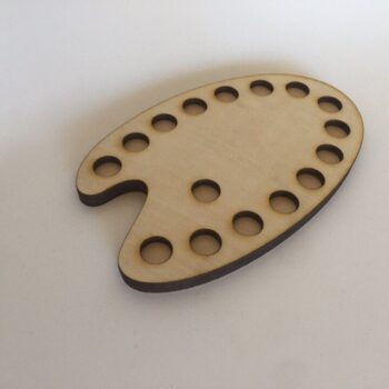 Intra απο ξύλο plywood 3mm-4mm πάχος - Floss Palette Δίασταση 30x30 cm Intraeaxys-r1z26dm1 - Image 1