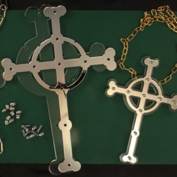 Intra απο ξύλο plywood 3mm-4mm πάχος - Ακρυλικός Σταυρός Δίασταση 20x20 cm Intraeaxys-lopqez37 - Image 1