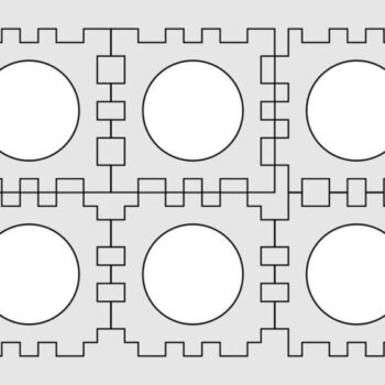Intra απο ξύλο plywood 3mm-4mm πάχος - Fidget Cube Δίασταση 30x30 cm Intraeaxys-zo98yze1 - Image 4