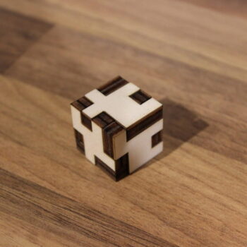 Intra απο ξύλο plywood 3mm-4mm πάχος - Ξύλινο κουτί παζλ Cube Δίασταση 30x30 cm Intraeaxys-eo4q9ly7 - Image 1