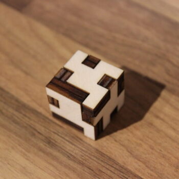 Intra απο ξύλο plywood 3mm-4mm πάχος - Ξύλινο κουτί παζλ Cube Δίασταση 30x30 cm Intraeaxys-eo4q9ly7 - Image 3