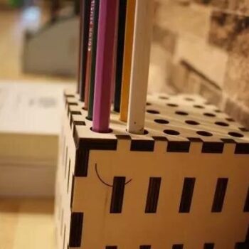 Intra απο ξύλο plywood 3mm-4mm πάχος - Θήκη για στυλό κύβου Δίασταση 30x30 cm Intraeaxys-eo4qzpw7 - Image 4