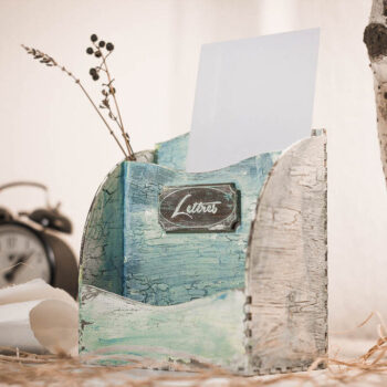 Intra απο ξύλο plywood 3mm-4mm πάχος - Vintage Letterbox 3mm Δίασταση 30x30 cm Intraeaxys-eo0q9d01 - Image 1