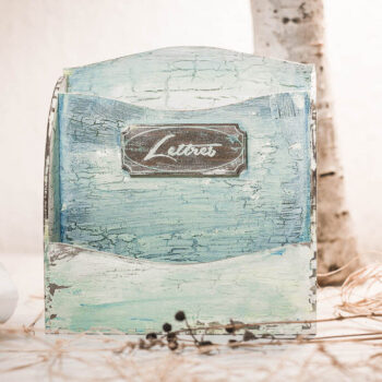 Intra απο ξύλο plywood 3mm-4mm πάχος - Vintage Letterbox 3mm Δίασταση 30x30 cm Intraeaxys-eo0q9d01 - Image 3