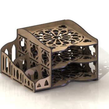 Intra απο ξύλο plywood 3mm-4mm πάχος - Σύγχρονη οργάνωση γραφείου Δίασταση 30x30 cm Intraeaxys-078yk4jo - Image 1