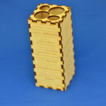 Intra απο ξύλο plywood 3mm-4mm πάχος - Μολυβοθήκη με εισαγωγικά Δίασταση 30x30 cm Intraeaxys-eo4y49do - Image 3