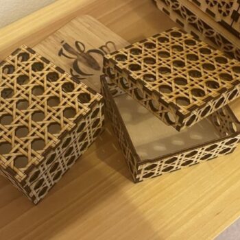 Intra απο ξύλο plywood 3mm-4mm πάχος - Κουτί Rattan Δίασταση 30x30 cm Intraeaxys-lop3q551 - Image 1