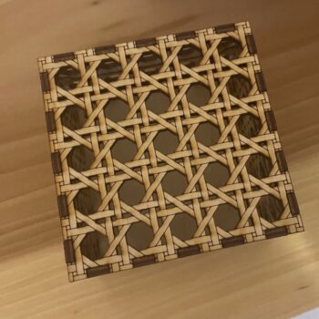 Intra απο ξύλο plywood 3mm-4mm πάχος - Κουτί Rattan Δίασταση 30x30 cm Intraeaxys-lop3q551 - Image 3