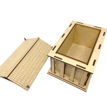 Intra απο ξύλο plywood 3mm-4mm πάχος - Κουτί συνταγών Ελληνικού Ναού Δίασταση 30x30 cm Intraeaxys-eo0qw691 - Image 4