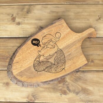 Intra απο ξύλο plywood 3mm-4mm πάχος - Χαρακτική με λέιζερ Χριστούγεννα Άγιος Βασίλης Δίασταση 30x30 cm Intraeaxys-lopq9wk7 - Image 1