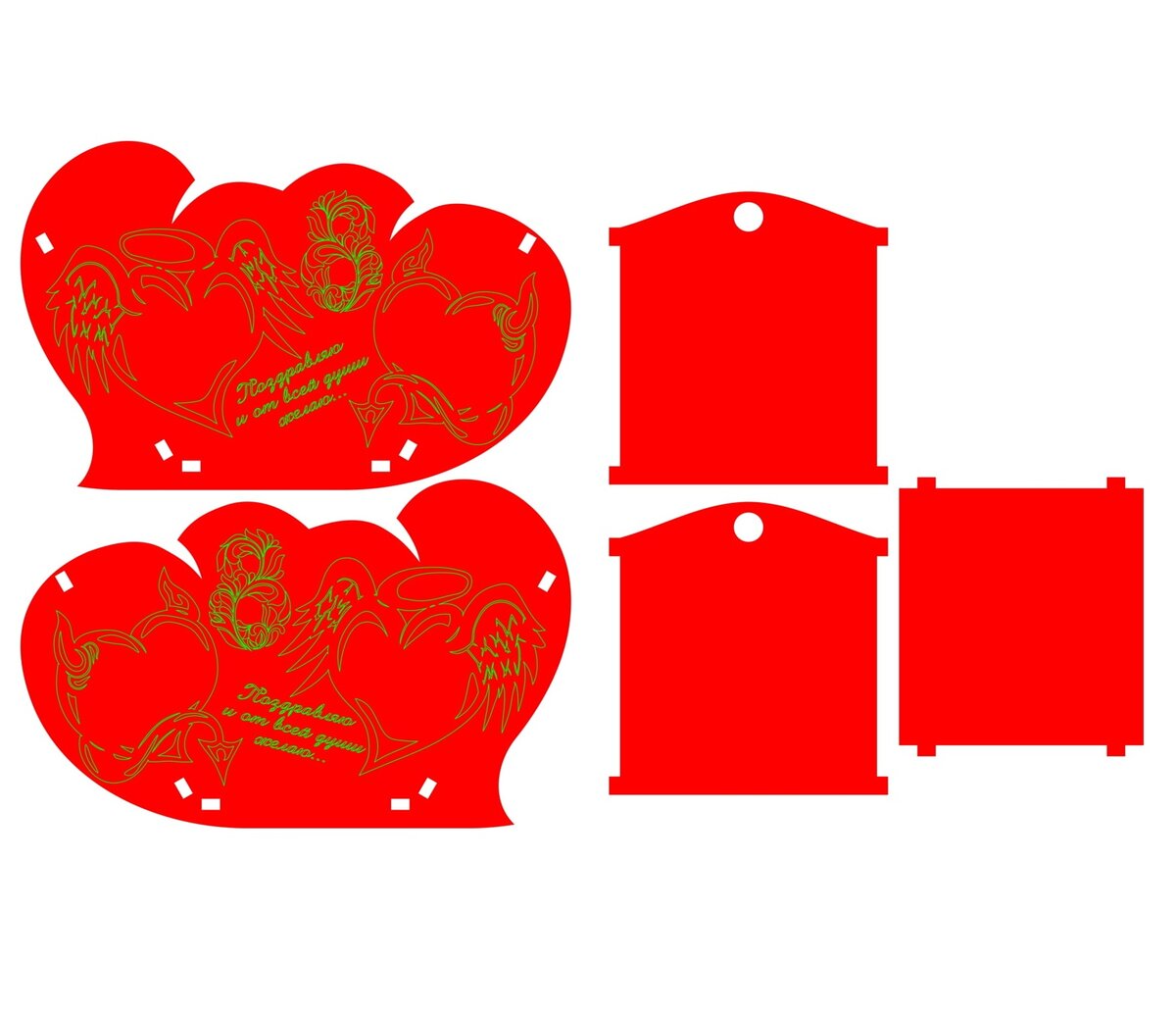 Intra απο ξύλο plywood 3mm-4mm πάχος - Ζαρντινιέρα σε σχήμα καρδιάς Δίασταση 30x30 cm Intraeaxys-pok35yd7