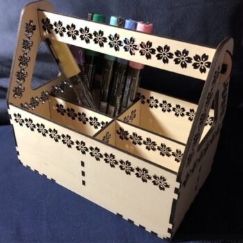 Intra απο ξύλο plywood 3mm-4mm πάχος - Ξύλινο καλάθι δώρων Δίασταση 30x30 cm Intraeaxys-voq2q4jo - Image 1