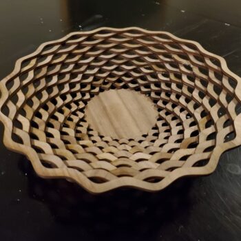 Intra απο ξύλο plywood 3mm-4mm πάχος - Απλό καλάθι Δίασταση 30x30 cm Intraeaxys-eo2090l7 - Image 1