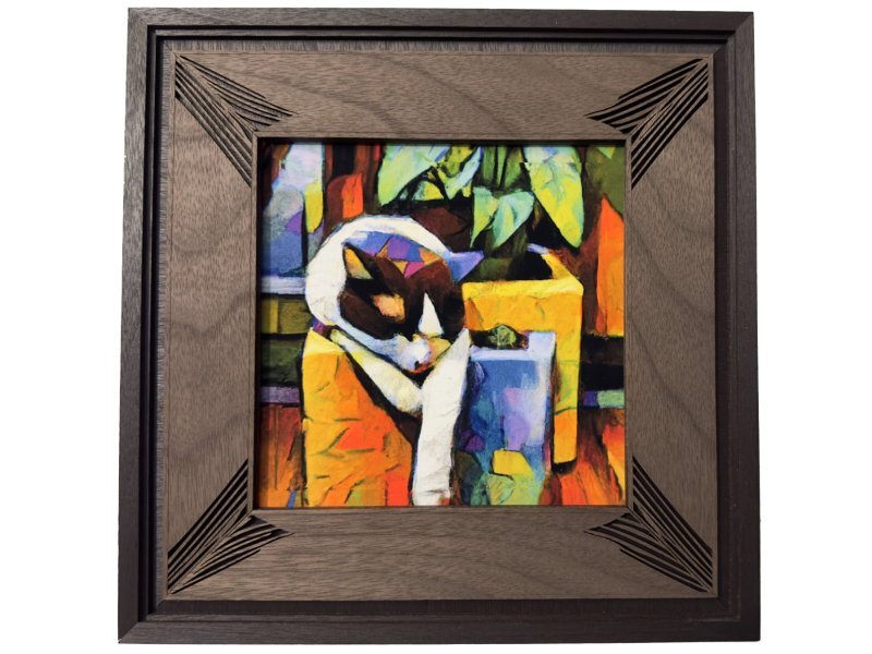 Intra απο ξύλο plywood 3mm-4mm πάχος - Πιο φανταχτερή κορνίζα Δίασταση 30x30 cm Intraeaxys-6o38ypp1