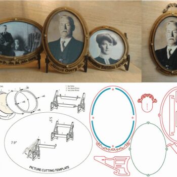 Intra απο ξύλο plywood 3mm-4mm πάχος - Vintage Κορνίζες Δίασταση 30x30 cm Intraeaxys-075d88mo - Image 1