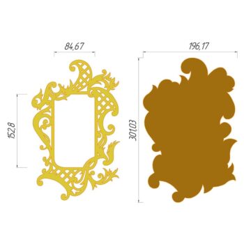 Intra απο ξύλο plywood 3mm-4mm πάχος - Απλό διακοσμητικό πλαίσιο Δίασταση 30x30 cm Intraeaxys-r7vmnml7 - Image 3