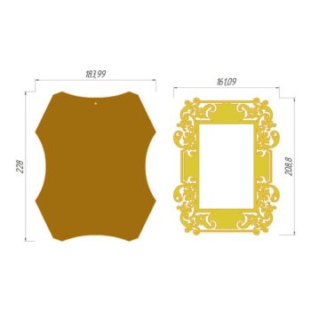 Intra απο ξύλο plywood 3mm-4mm πάχος - Κομψή κορνίζα τοίχου Δίασταση 30x30 cm Intraeaxys-d1lv9vpo - Image 3